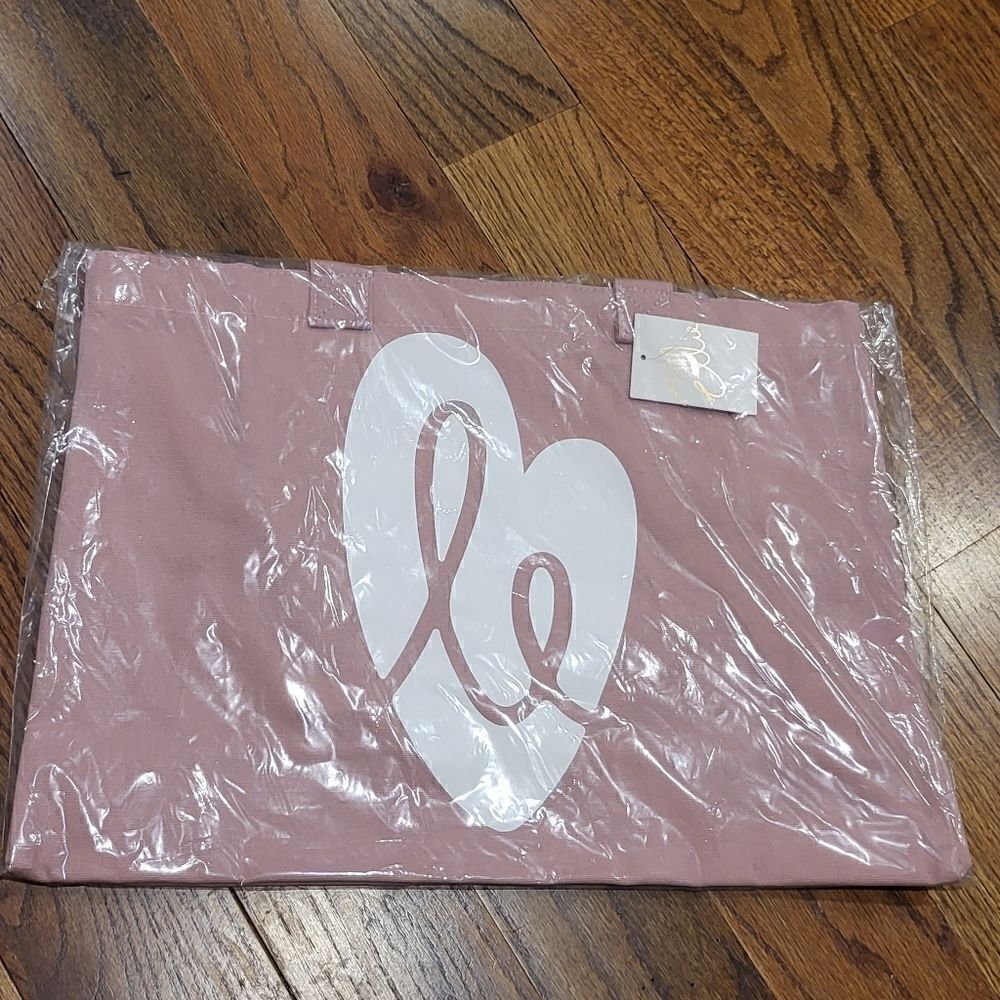 Ellie Activewear Limited Edition Blush Canvas Tote Bag - Picture 2 of 3
